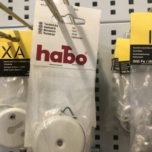 Peitekilpi Habo FE valkoinen