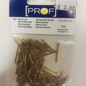 Messinkinaula, 1,5x25mm, 100 kpl / pss
